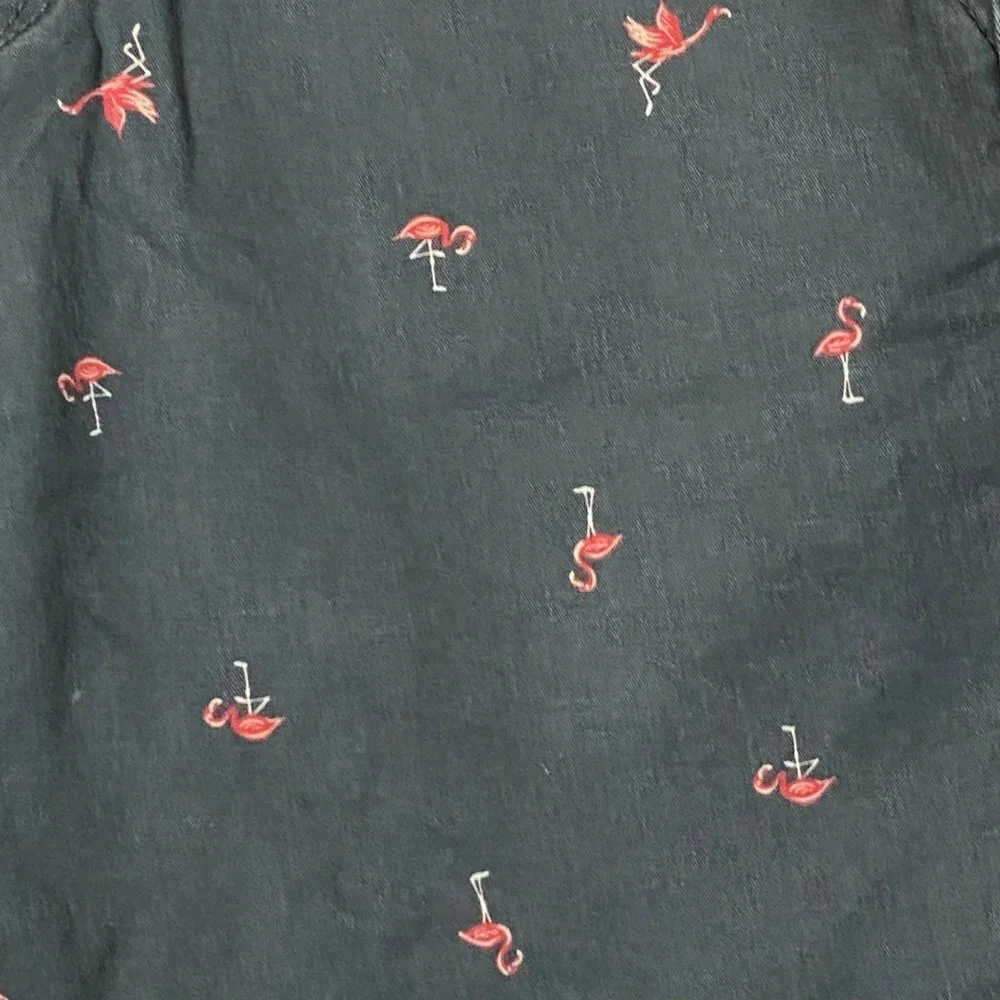 Aeropostale Men Size 28‎ Flamingo Embroidered Cotton Blend Chino Shorts